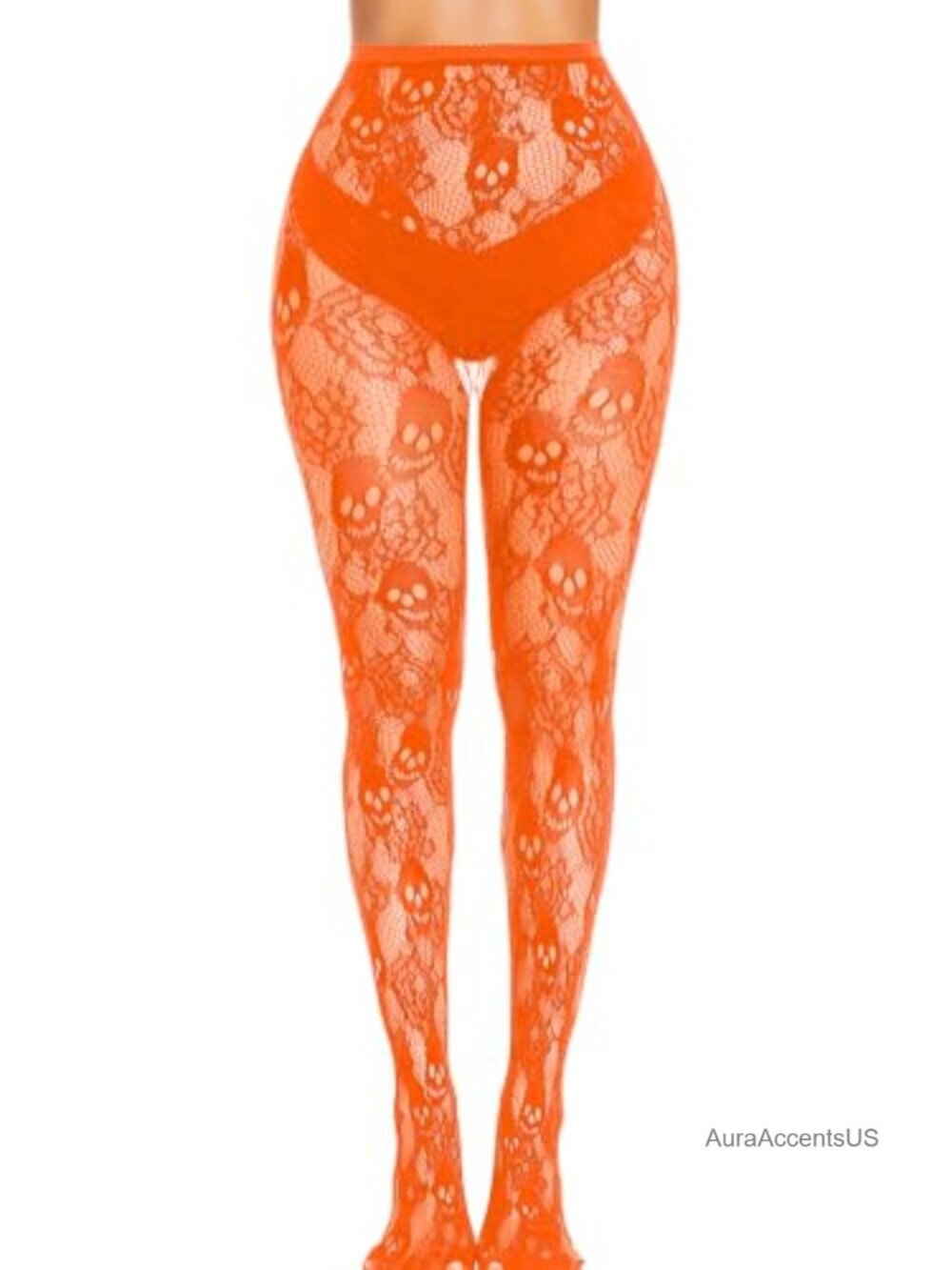 Gothic Skull Fishnet Tights Sheer Mesh Stockings Halloween Costume One Size